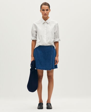 Mini-jupe en denim L650 medium blue